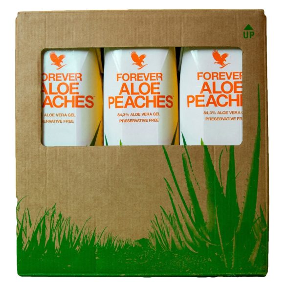 Tripack Forever Aloe Peaches Nectar - Barack ízű Aloe gél - 3x1000ml